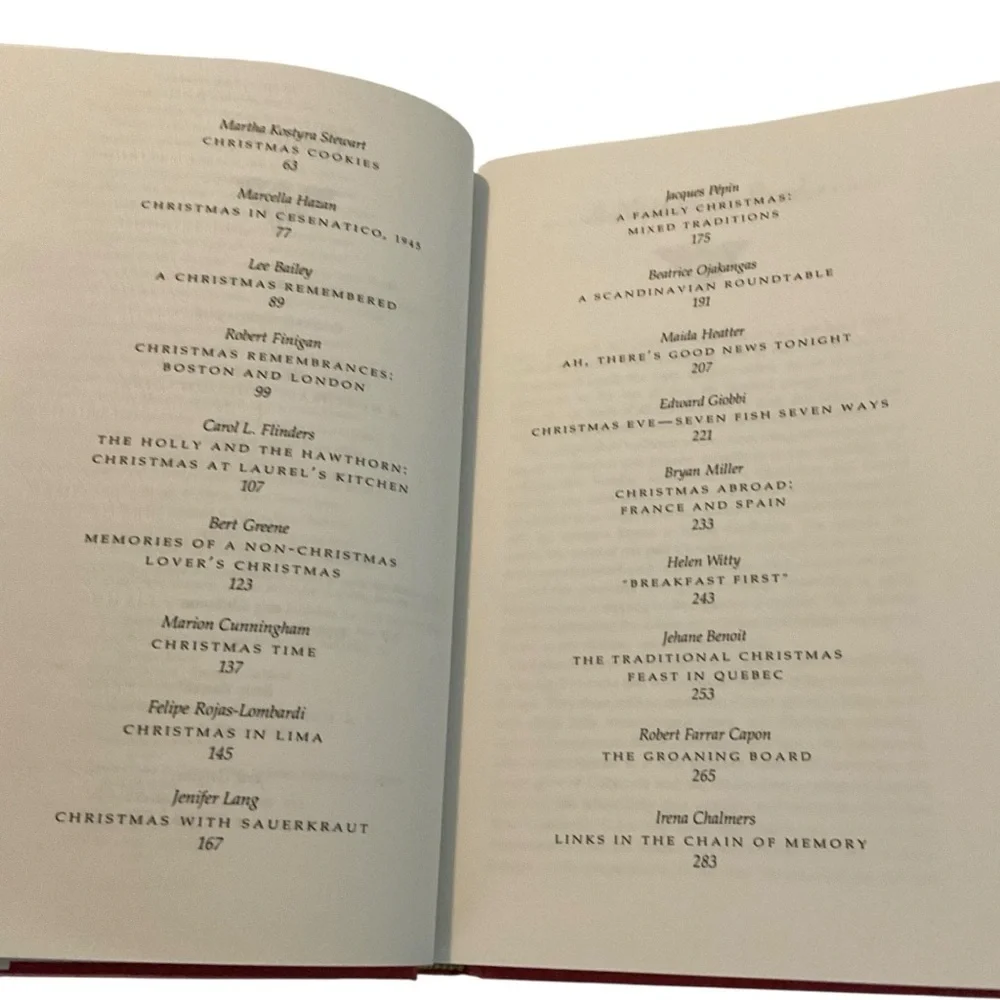 Julia Child Holiday Hardcover Cookbook Christmas Memories with Recipes 315 pages